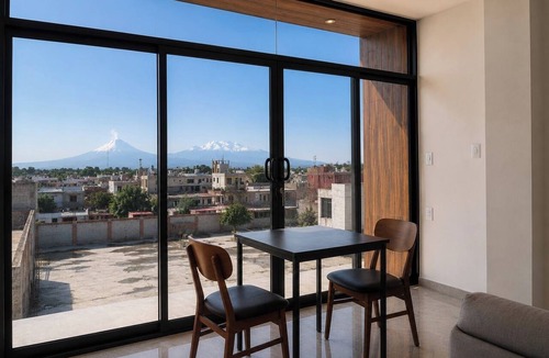 San Martin Texmelucan Apartment | Loft with a View of Popocatépetl | Downtown Texmelucan
