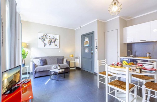Jean-Medecin Apartment | MY CASA - PARADIS - Carré d Or 1 room - Balcony Sea View
