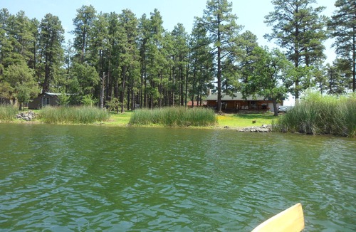 Pinetop-Lakeside Cabin | NEW! 4 Acre Lakefront Cabin in the Tall Pines