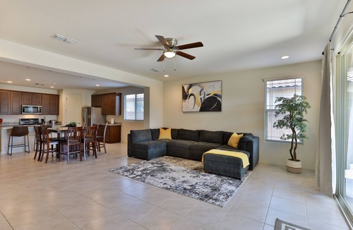 San Tan Valley House | New 4 BR home with garage, pool, play area, splash pads, fenced backyard
