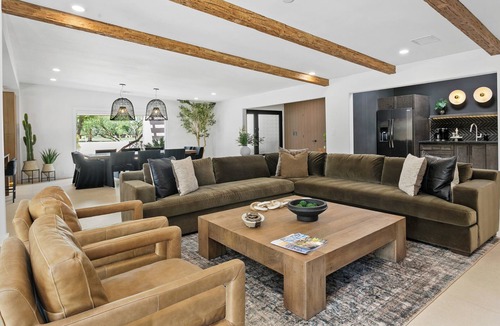 Paradise Valley Village House | NEW 9BR+Casita Luxury Estate | Heated Pool, Hot Tub & Sport Court