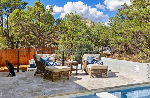 West Sedona Apartment | NEW! heated pool/spa, fire pit, stargazing