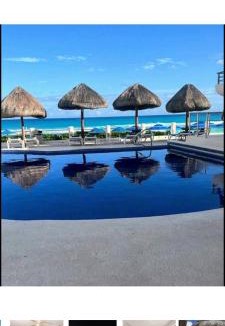 Zona Hotelera Apartment | Ocean view front beach villa