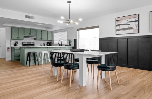 Covey House | Pet-friendly stylish retreat with private pool, spa, ping pong, foosball + more!