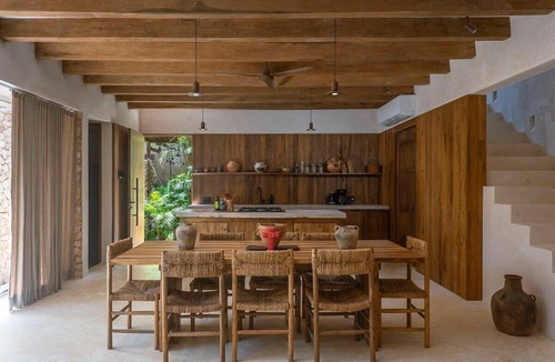Tulum House | Private Rooftop Plunge Pool - Boho 3BR Home in Secure Kokoon Complex