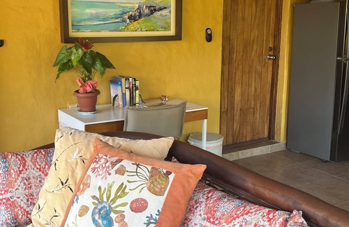 Diaz Ordaz Condo | Relax amidst the palms in a 1-bedroom oceanfront condo at Los Tules.