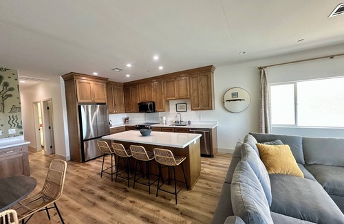 Yuma House | Salt Cedar on the Lagoon. Waterfront & Dock. 3 King Beds 4 Bath. Martinez Lake