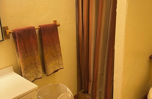 Rio Rico Apartment | Secluded desert guest house with outdoor fireplace.