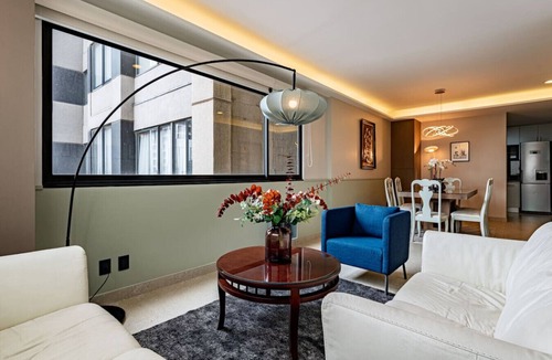 Ampliacion Granada Apartment | Sleek High-Rise with Pool, Gym, Jacuzzi & BBQ Area