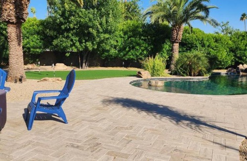 Paradise Valley Village House | Spacious Kierland oasis with pool heater, spa, BBQ