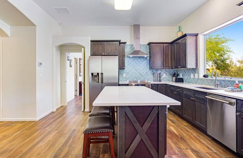 Gold Canyon House | Stellar dog-friendly home with gas grill, patio, kitchen, TV, and washer/dryer