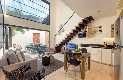 Downtown Puerto Vallarta House | Stunning loft with industrial design and steps from the beach and nightlife.​