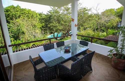 Akumal Apartment | Stylish 2BR Apartment Charming Private Balcony with Pool View in Gated Community