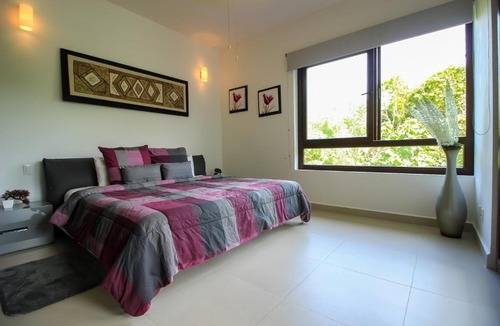 Akumal Apartment | Stylish 2BR Apartment Charming Private Balcony with Pool View in Gated Community