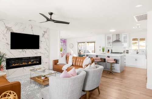 Papago Parkway House | Stylish Old Town Escape | Heated Pool + Firepit
