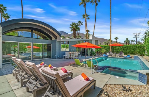 Twin Palms House | Twin Palms Midcentury - Luxury Desert Escape: Stunning Views & Resort-Style Amenities