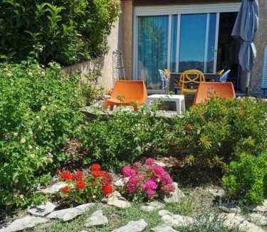 Patrimonio Apartment | U Mirante, Panoramic terrace over gulf sunset