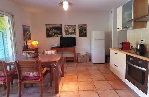 Saint-Florent Apartment | Vast F2 charm sandy beach end 100m private terraces flower garden