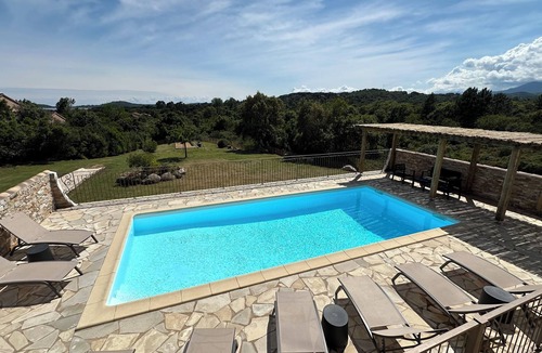 Pinarellu Villa | VERY QUIET SPACIOUS VILLA, SEA AND MOUNTAIN VIEWS, 500M FROM THE BEACH