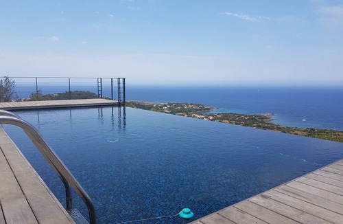 Corbara Villa | Villa 130m2, 180° panoramic sea view, 5 pers. heated infinity pool