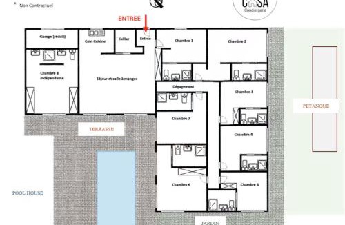 Lecci Villa | Villa Dalotya 6-8 suites-piscine-spa-5' plage