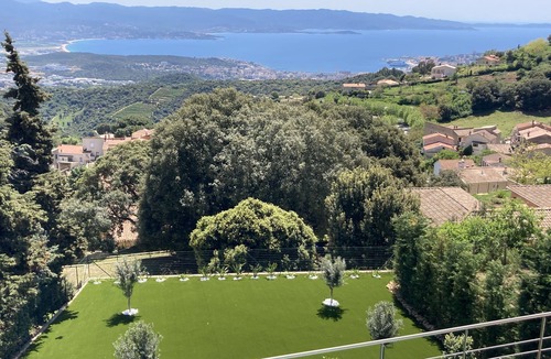 Alata Villa | Villa Golfe d'Ajaccio panoramic sea view and swimming pool