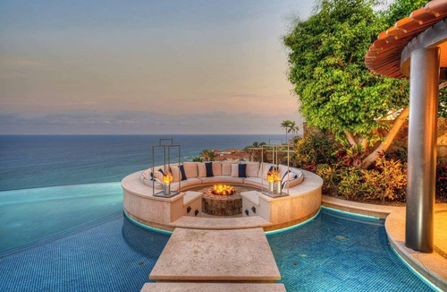 Downtown San Jose del Cabo Villa | Villas del Mar Villa with Sunken Fire Pit in the Pool