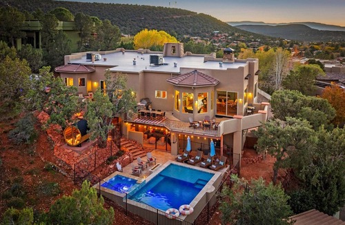 West Sedona House | Vortex/Red Rock View/Sauna/Pool/HotTub/Dome/Games