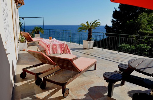 Eze Villa | Waterfront property, 43 steps from the beach, 2 miles from Monaco, air-condition