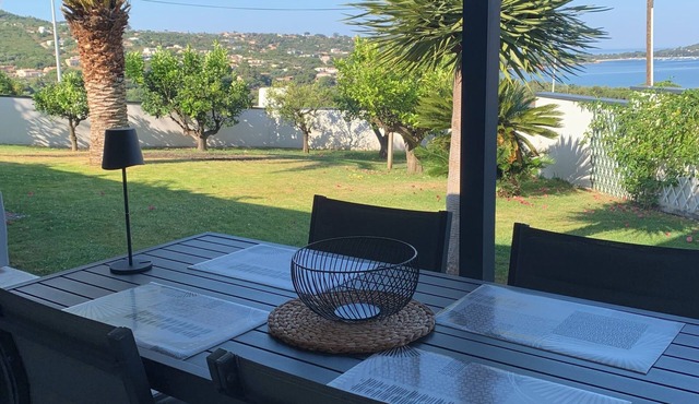 50m2 garden level, 400 m from Agosta beach