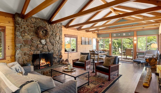 Architectural Idyllwild Retreat | Views, Hot Tub, Koi Pond, Dog Friendly