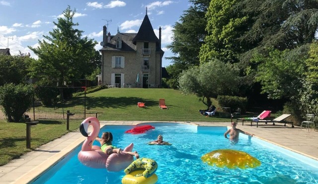 Beautiful large charming house swimming pool 14p near the Castles and Blois