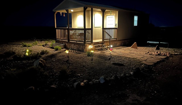 completely off-grid tiny home 32 miles south of the Grand Canyon south rim.