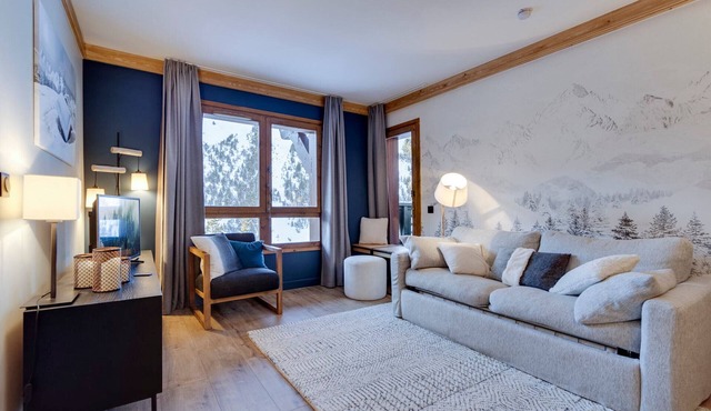 Cozy 2-bedroom apartment in pedestrian resort Arc 1950