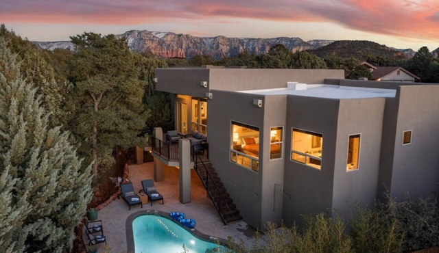 Custom home with heated pool & spa in the heart of Sedona!