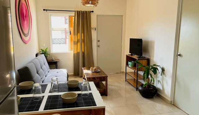 Departamento de 2 recámaras en Playa del Carmen dentro privada con alberca