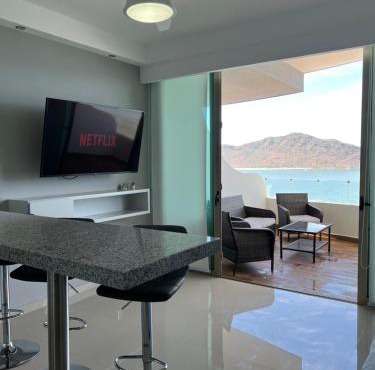 Departamento en Tramonto Resort con vista al mar