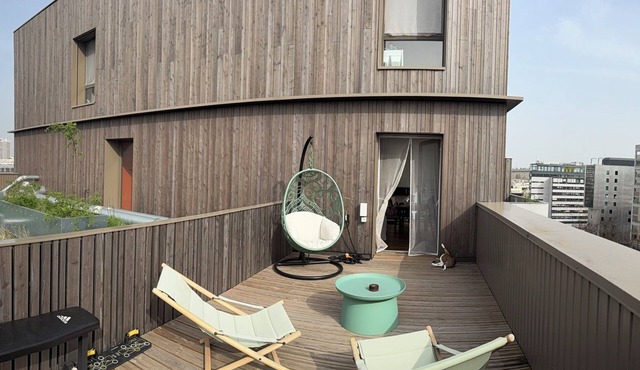 Duplex Rooftop 80m² with terrace Eiffel Tower view
