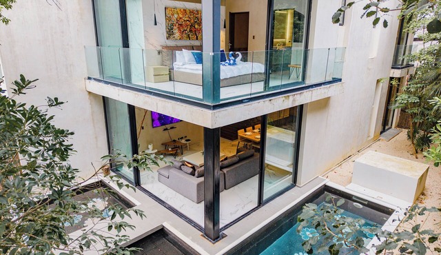 Modern 2 Level Condo Private Pool, Aldea Zama, 3 min to Tulum Beach