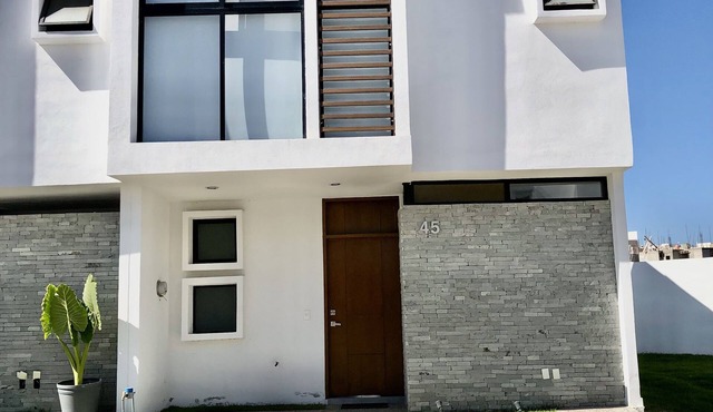 Modern house with private garden