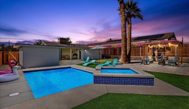 Palm Springs Oasis Private Pool & Spa Mini Golf 4BR Escape