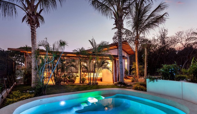 Secluded 2-bedroom Boho Retreat in Puerto Escondido with Private Pool & Garden