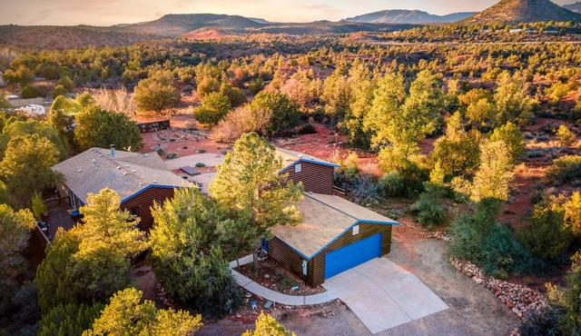 Serene retreat secluded in the hills, private trails straight from the backyard.