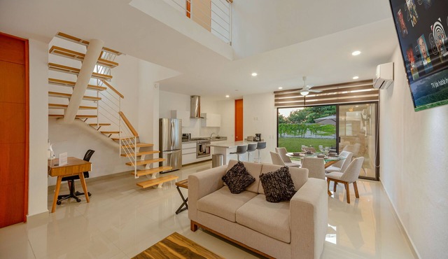 Spacious 2 floors house in private -between downtown PV and Nayarit!