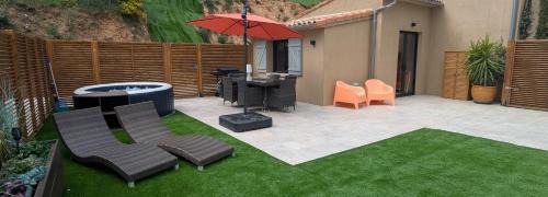 Studio climatisé - Terrasse, Plancha, Fibre