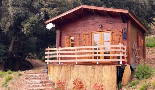 Studio in wooden chalet with mezzanine 1h15 from Ajaccio