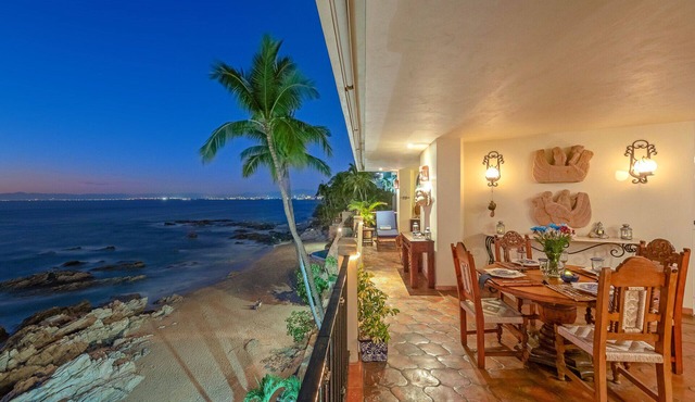 TRULY BEACHFRONT! No bar, restaurant or public promenade in front of you…