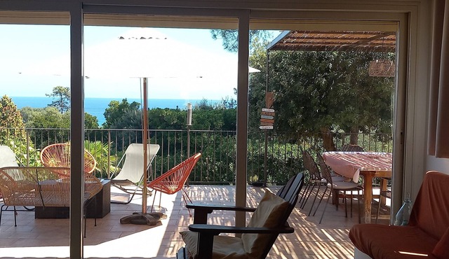VILLA SEA VIEW - 200 M.PLAGE D'OLMUCCIO - 3 MINUTES ON FOOT