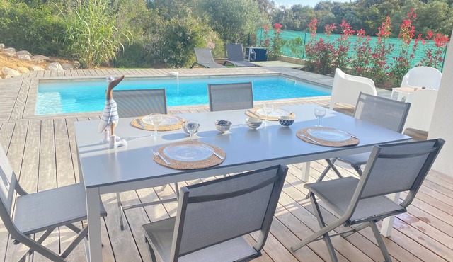 Villa COPINES-PRIVATE SWIMMING POOL-PORTO VECCHIO near beach PINARELLO-SAN CIPRIANU