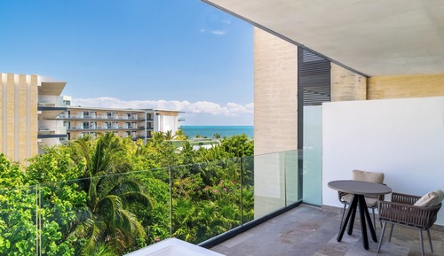 Junior Suite, 2 Double Beds, Partial Ocean View